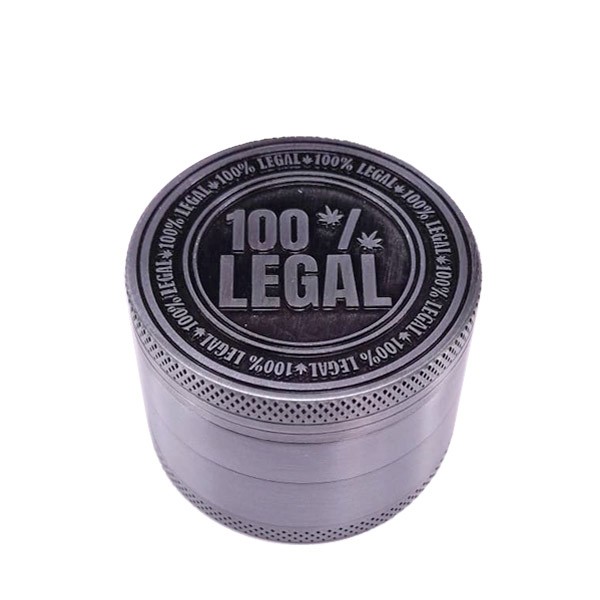 Grinder Polinizador Metal 100% Legal Silver 50 mm.