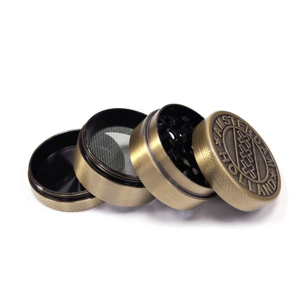 Grinder Polinizador Metal Amsterdam XXX Gold 40 mm.