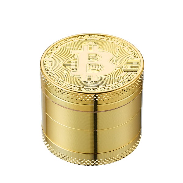 Grinder Polinizador Metal Bitcoin 40 mm.