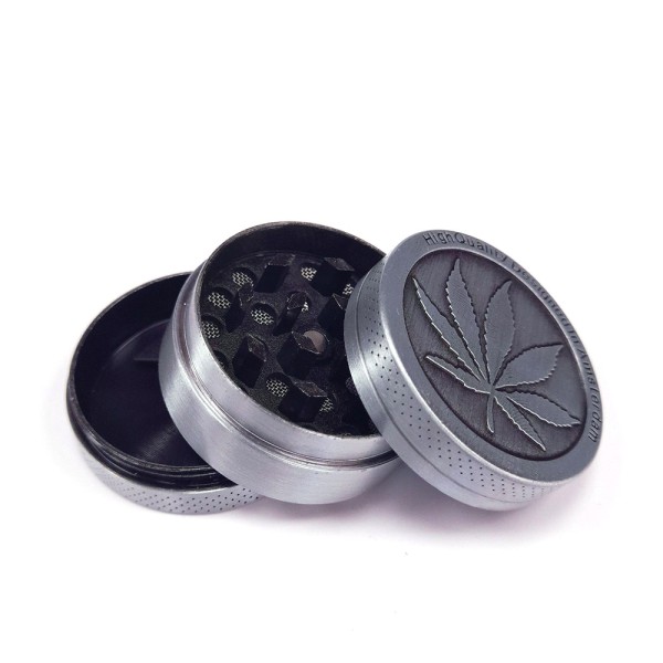 Grinder Polinizador Metal Silver Leaf 40 mm.