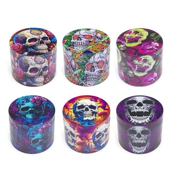 Grinder Polinizador Metal Skulls 50 mm. Mix Color