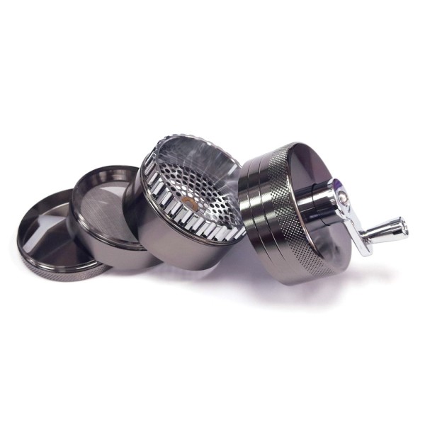 Grinder Polinizador Molinillo Premium Silver 85 mm.