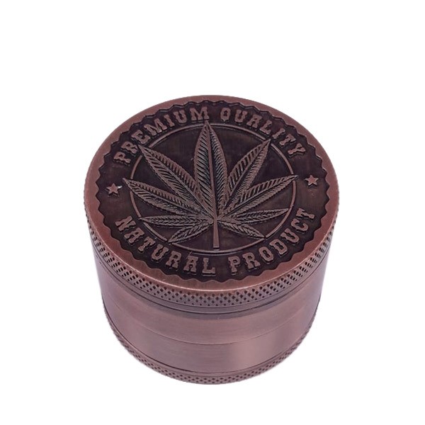 Grinder Polinizador Metal Leaf Bronce 50 mm 4 partes