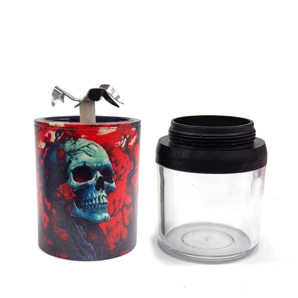 Grinder Eléctrico Plastico Usb Skull Mix Color