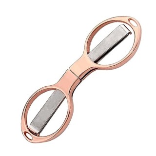 Tijera Plegable Pocket Grindear Bronce 10 cm.