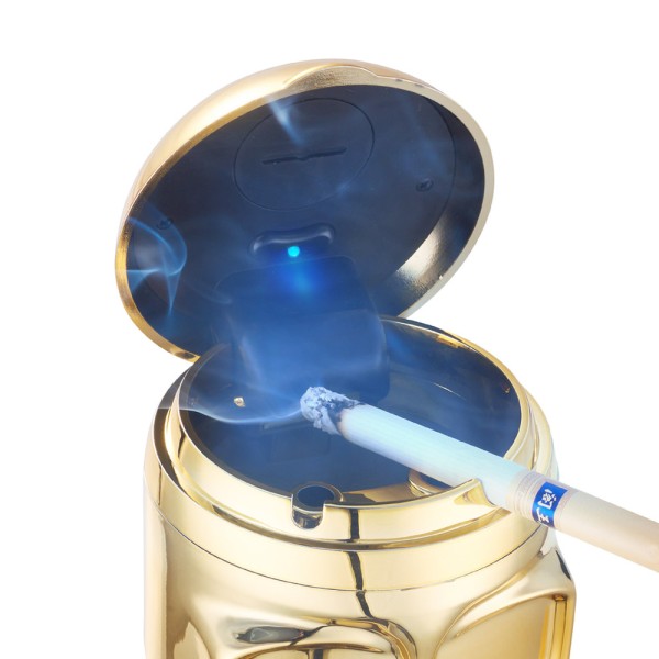 Cenicero Auto Skull Led 72 mm. Mix Color.