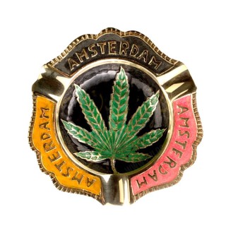 Cenicero Bronce Amsterdam Leaf  11 cm.