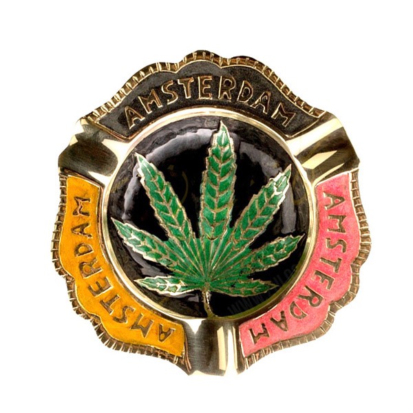 Cenicero Bronce Amsterdam Leaf  11 cm.