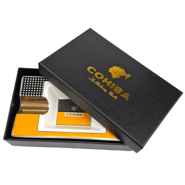 Cenicero Porcelana Cohiba 16x9 cm.