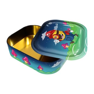 .Bandeja Metal con Caja 18x14 cm. Mini Bros