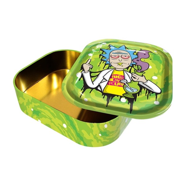 .Bandeja Metal con Caja 18x14 cm. Police