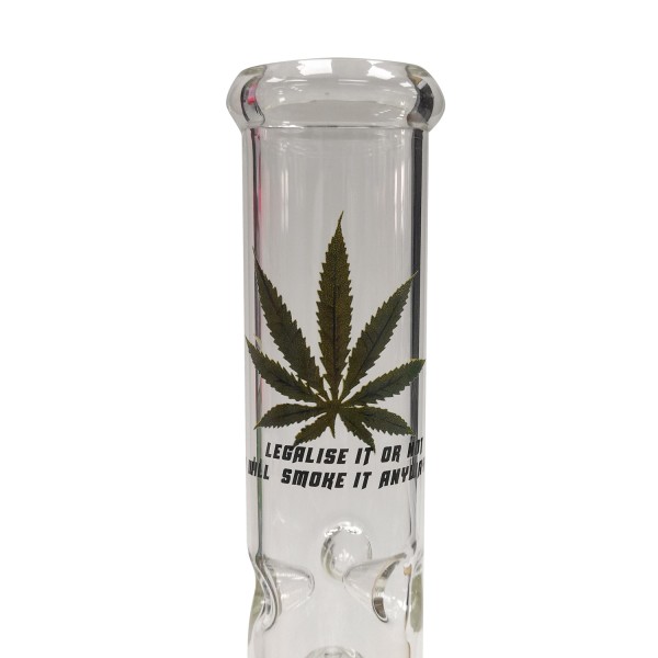 Bong Cristal Ice Percolator Leaf 26 cm.