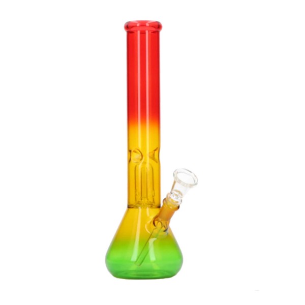Bong Cristal Ice Percolator Rasta Conico 30 cm.