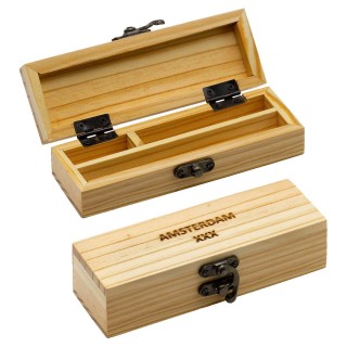 Caja Fumador Madera 15x5x4 cm.