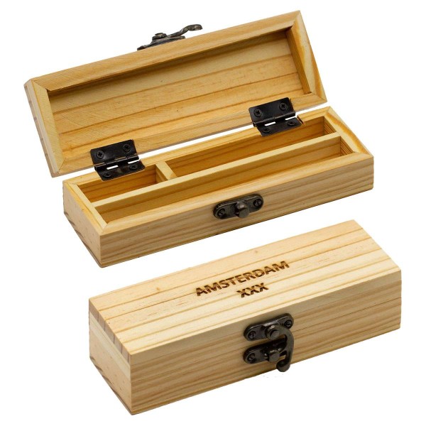 Caja Fumador Madera 15x5x4 cm.