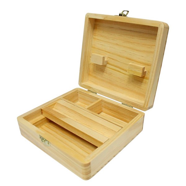Caja Fumador Madera Weed Master 15x17 cm.