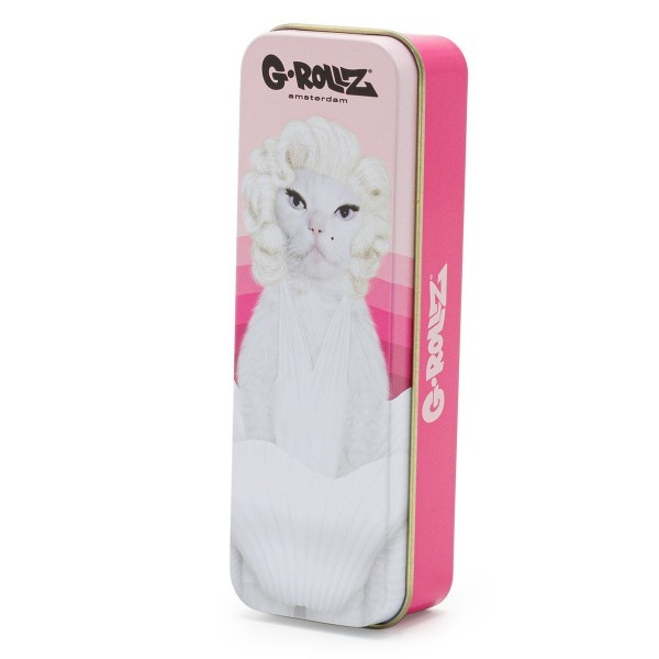 Caja Metal 12x4x2.5 cm. Pet Rocks Cat