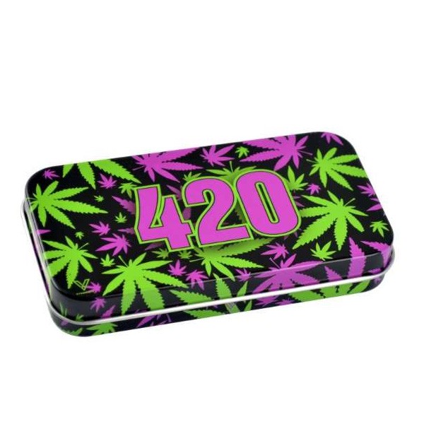 Caja Metal 420 Retro Leaves