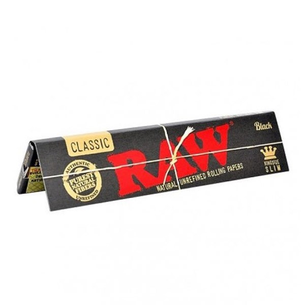 Papel Raw Black  King Size Slim