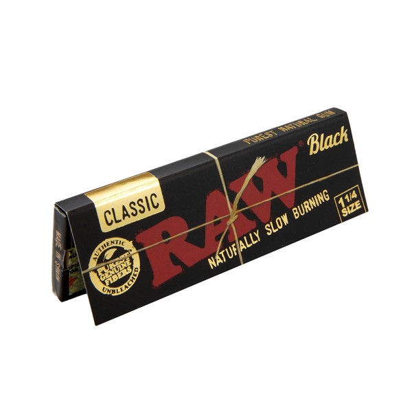 Papel Raw Black   1.1/4