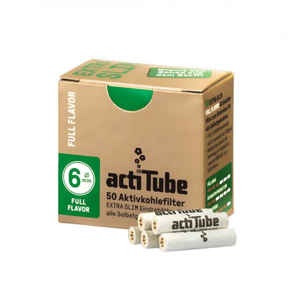 Filtros Acti Tube  Extra Slim 6 mm. 50 ud.