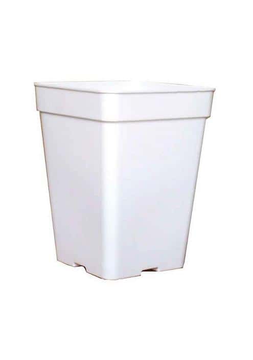 SQUARE WHITE POT