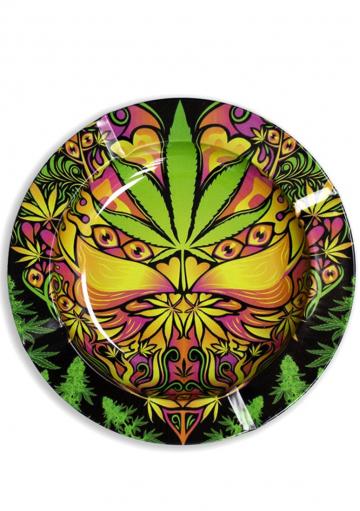 CENICERO METAL VIAJE HOJA